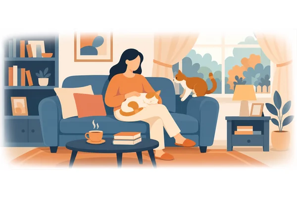 I have two cats at home.