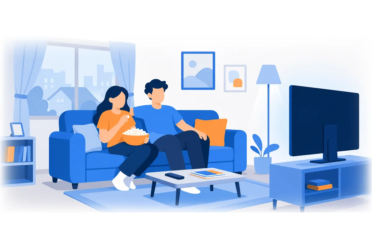 They watched the movie together.
