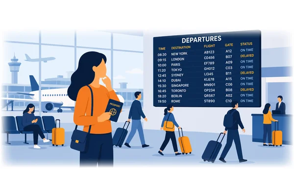 If she didn't have a fear of flying, she would travel more.