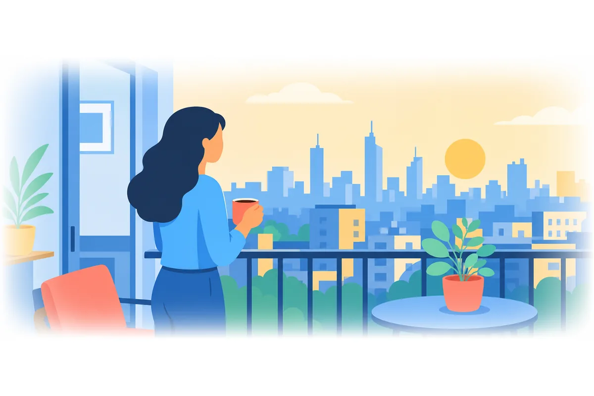 She wishes she lived closer to her workplace.