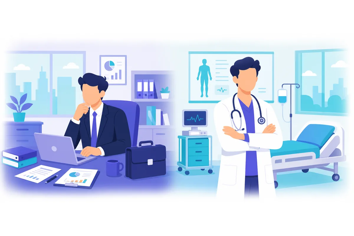 He wishes he had studied medicine instead of business.