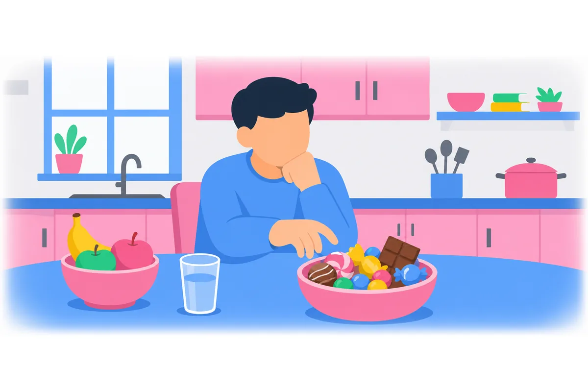 You shouldn't eat too much sugar.