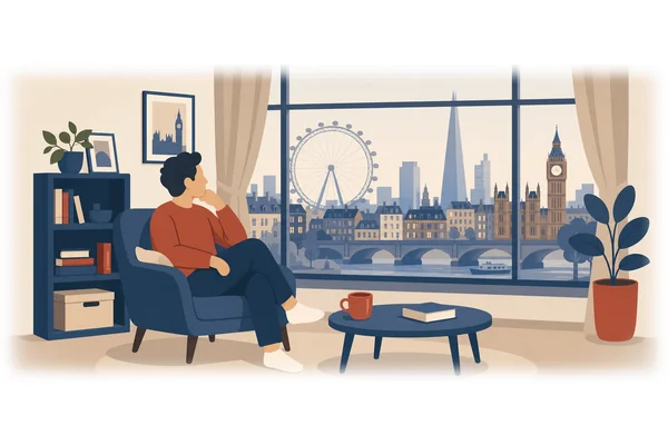 I lived in London for five years.