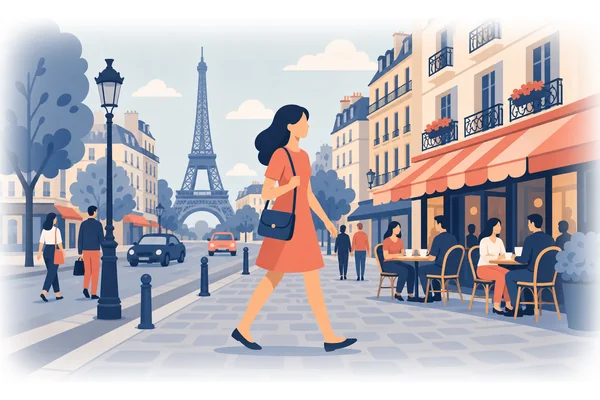 She visited Paris in 2019.