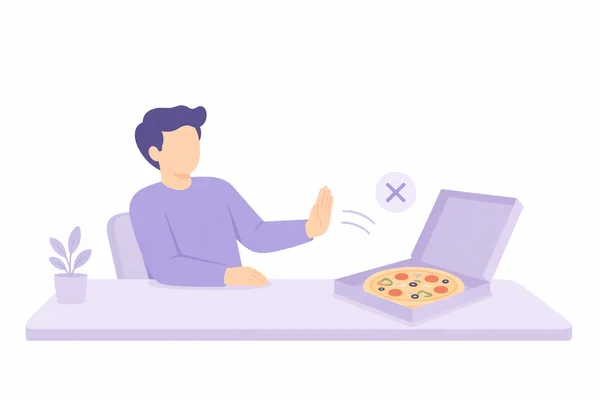 He doesn't like pizza.