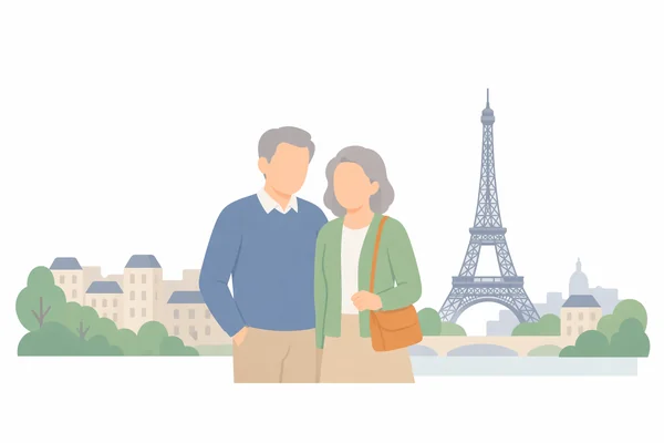My parents live in Paris.