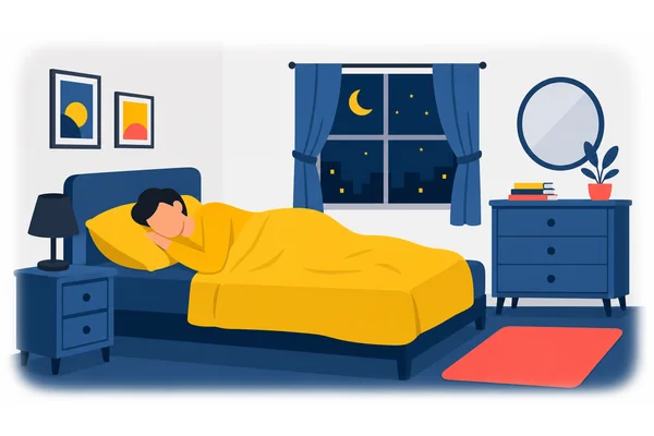 I was tired, so I went to bed early.