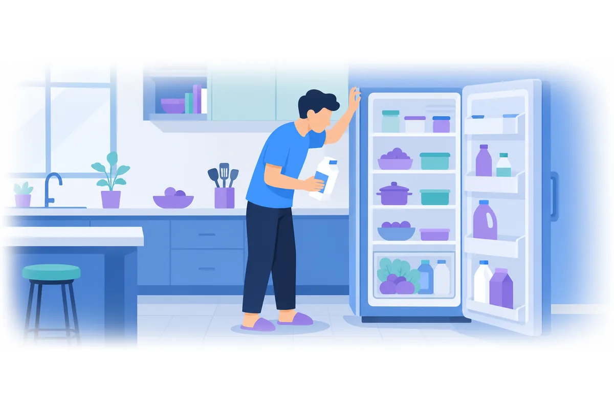 I have some milk in the fridge.