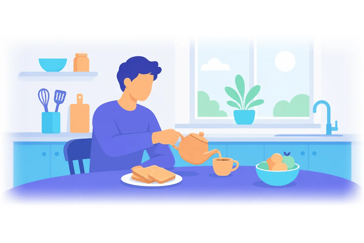 Would you like some tea with your breakfast?