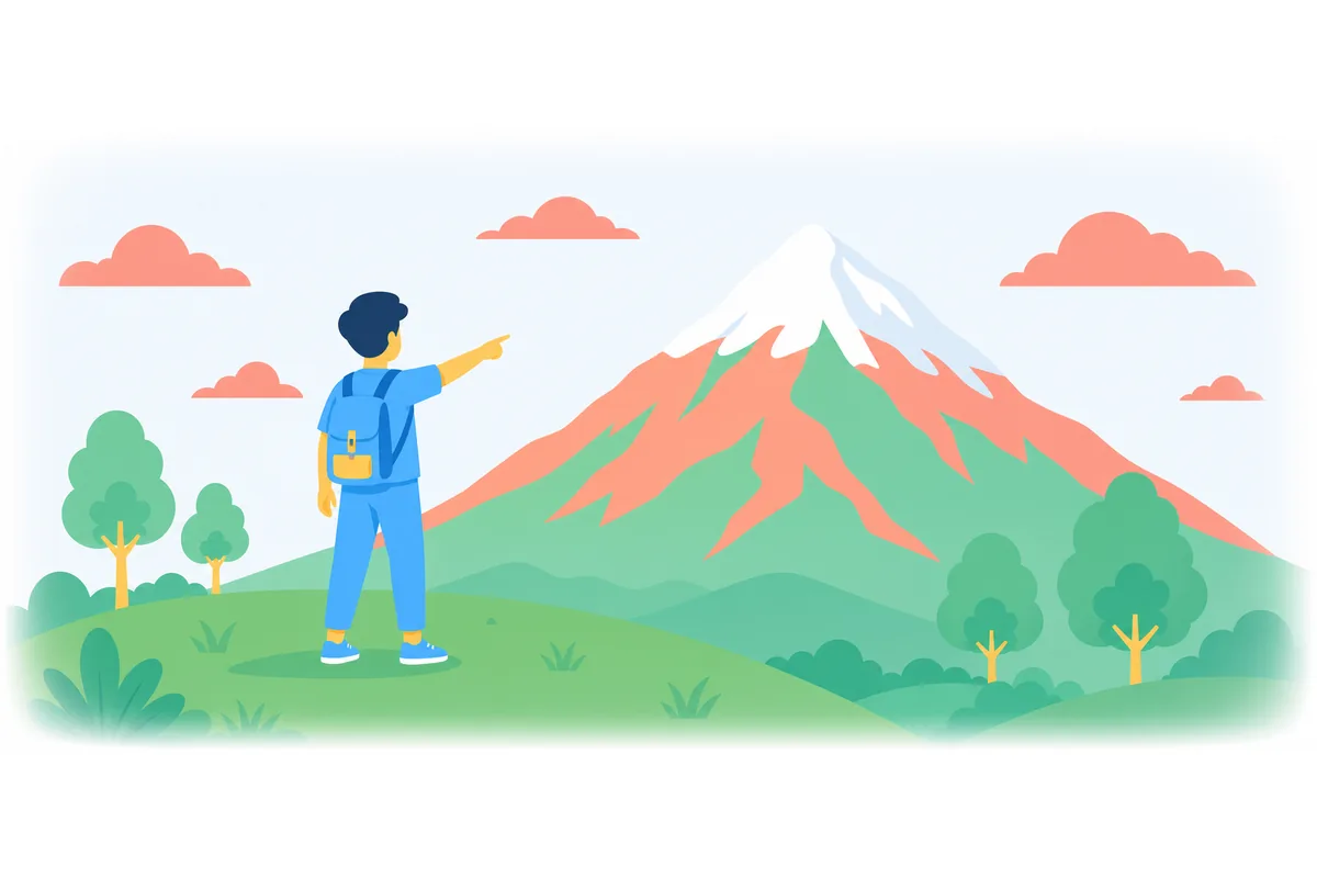 Do you see the mountain in the distance?