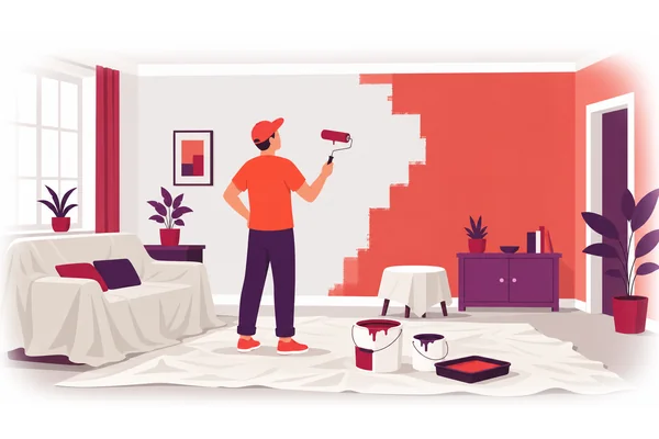 We are painting the living room this weekend.