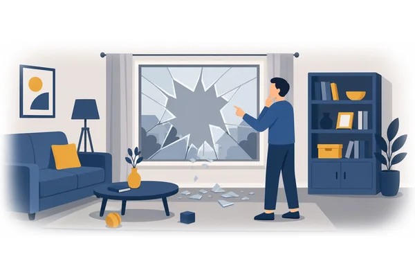 Who broke the window?