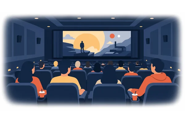 They enjoy watching films in the cinema.