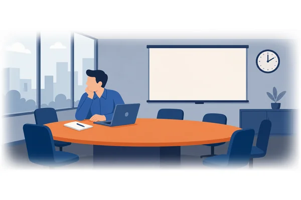 I wish he were more attentive during meetings.