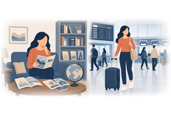 Even though she had never traveled abroad, she felt confident.
