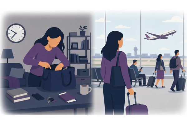 If she hadn't forgotten her passport, she would have caught her flight.