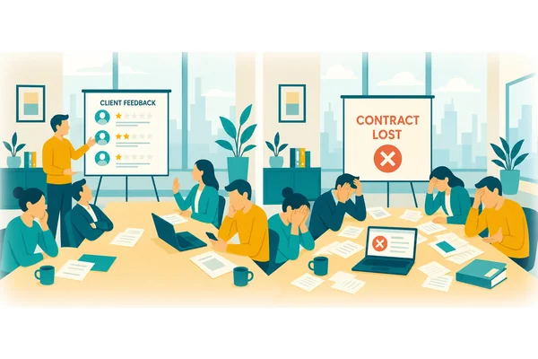 They wouldn't have lost the contract if they hadn't ignored the client's concerns.