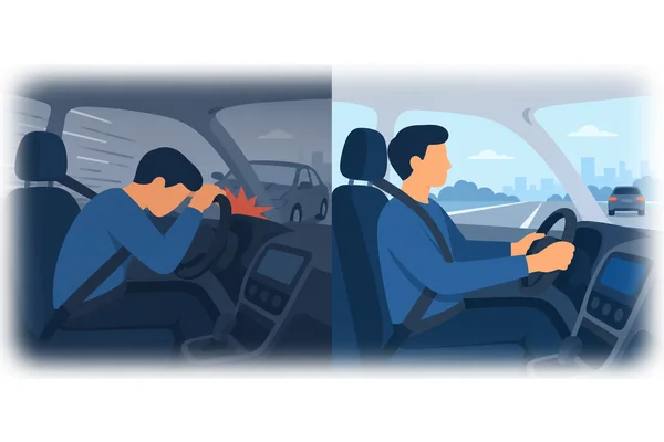 Would he have survived the accident if he hadn't been wearing a seatbelt?
