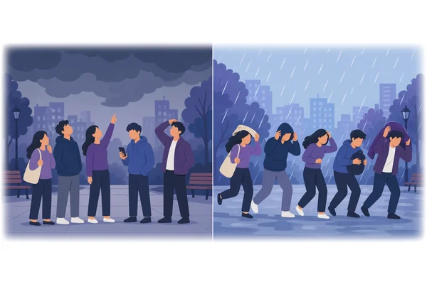 If we had checked the weather forecast, we should have brought umbrellas.