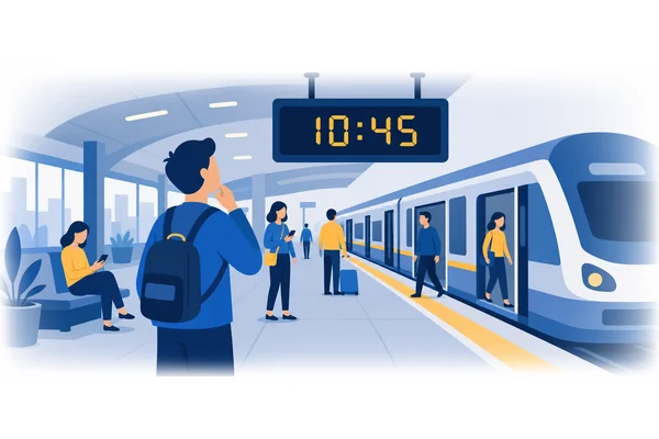 What time does the train arrive?