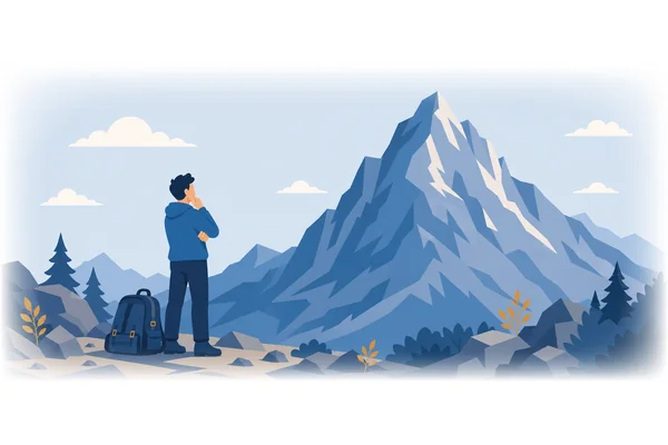 If I were not afraid of heights, I would climb that mountain.
