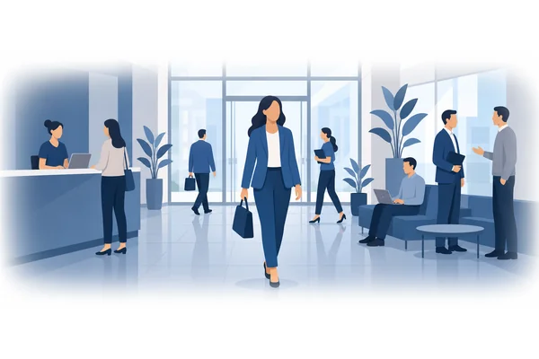 She is rarely sick, so she comes to the office every day.