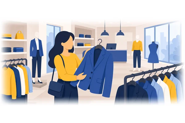She bought the expensive blue jacket that was on sale.