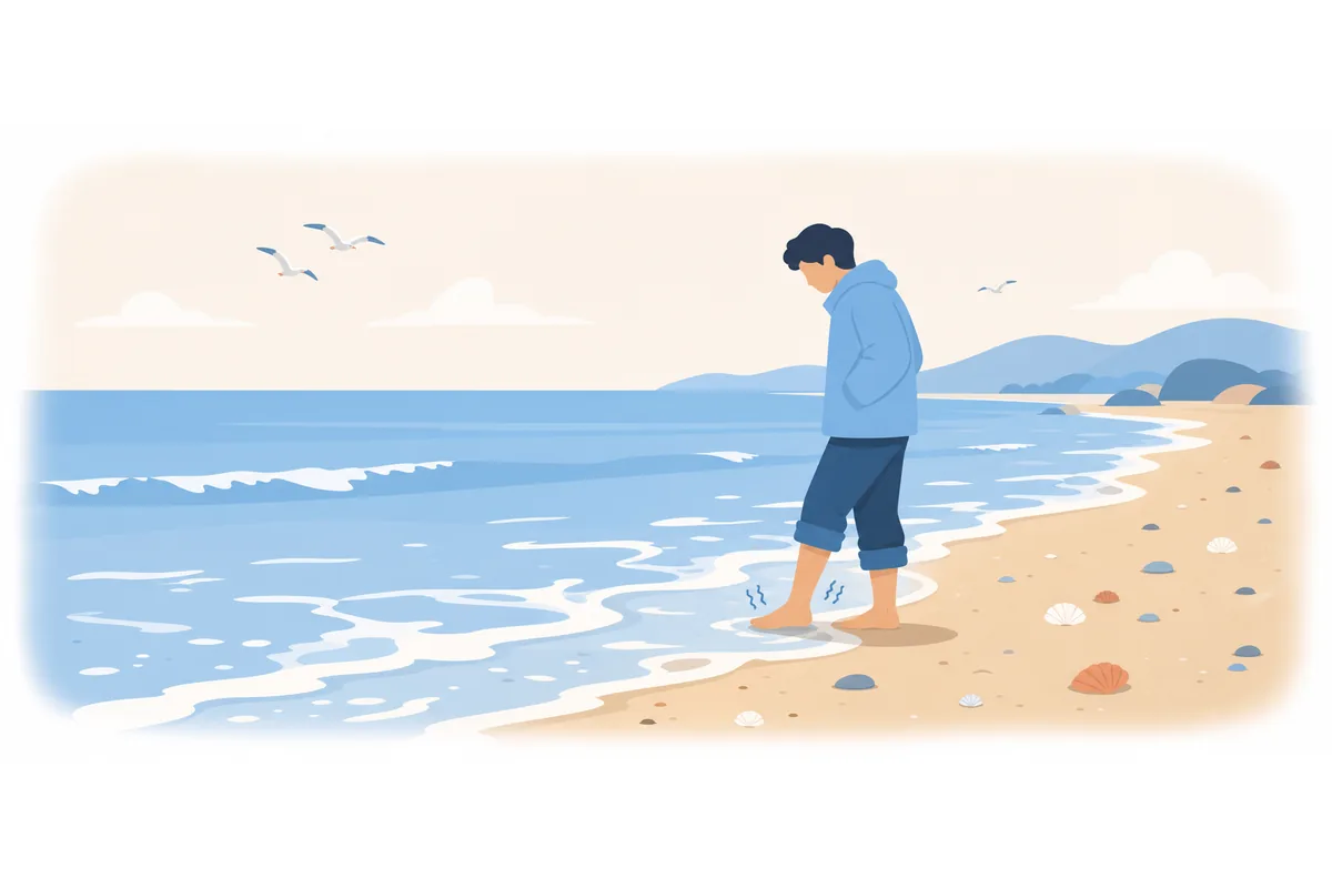 The water in the ocean is very cold.
