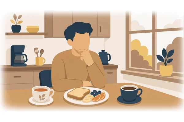You can have tea or coffee with your breakfast.