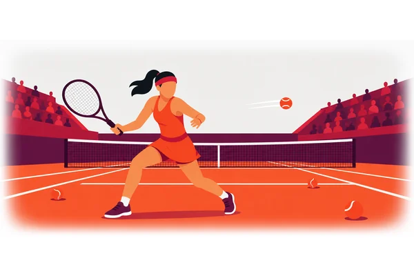 She is very good at playing tennis.