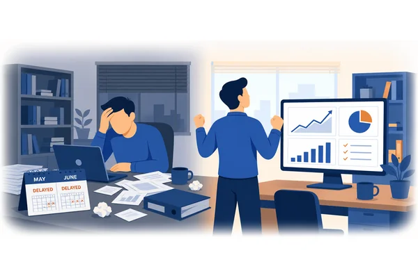 The project was delayed by two months. However, the final results exceeded our expectations.