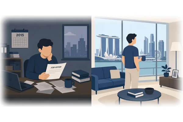 If you had accepted the job offer in 2015, you would be living in Singapore right now.