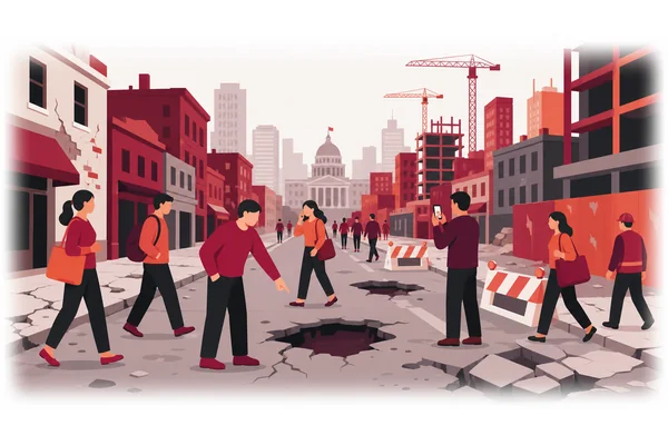 Were the government more competent, the infrastructure crisis wouldn't have developed over the past decade.