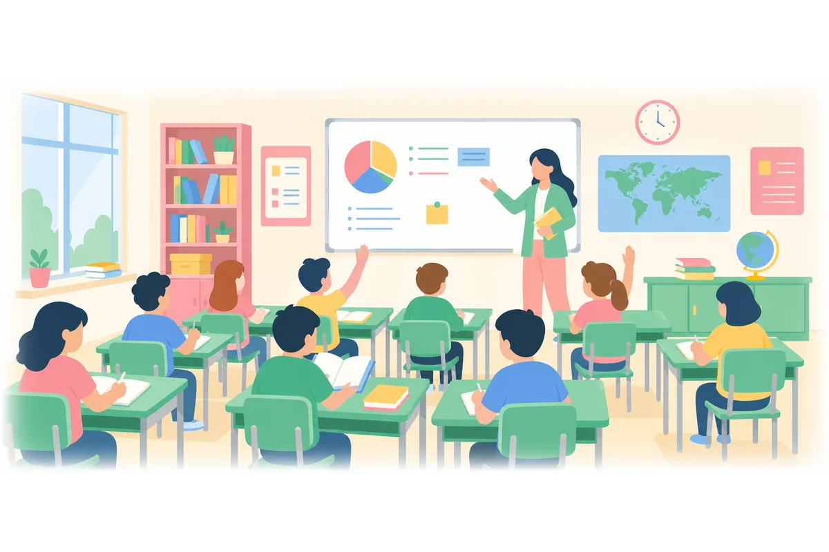 There are many students in the classroom today.