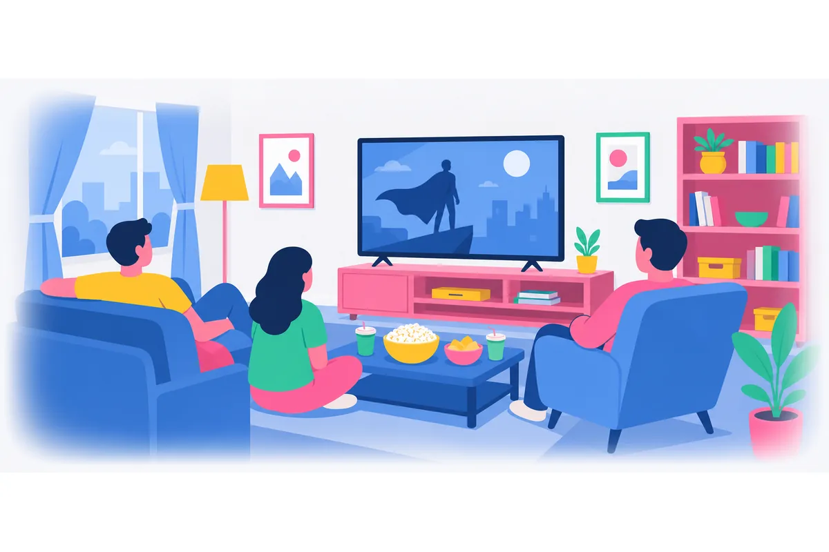 Most people enjoy watching films on weekends.