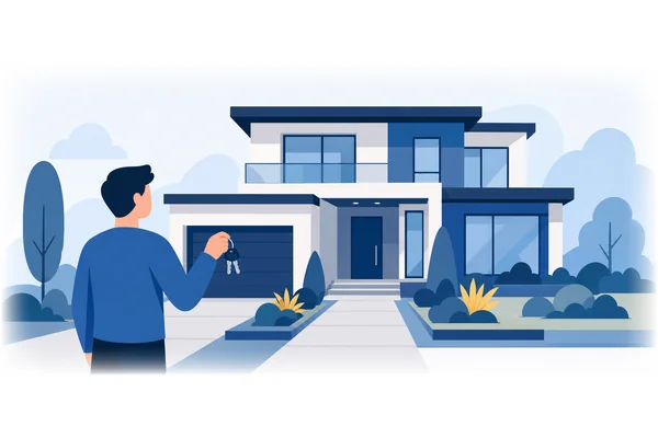 The house that they built is modern and beautiful.