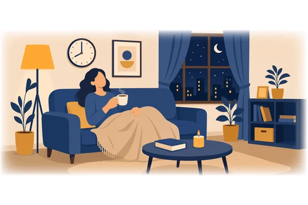 She didn't go to the party because she was feeling tired.