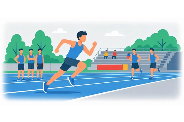 He is the fastest runner on our team.