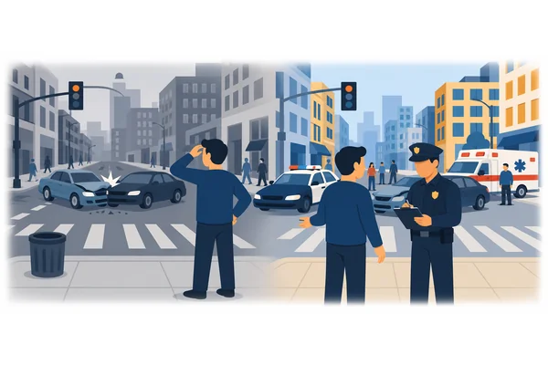 The witness explained that he had seen the accident happen at noon.