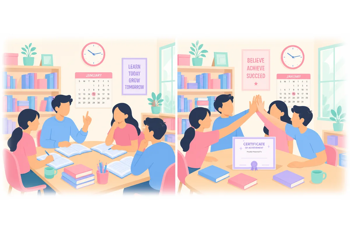 They have been studying English since January, and their progress is impressive.