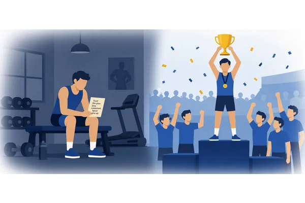 If he had listened to his coach's advice, he could have won the competition.