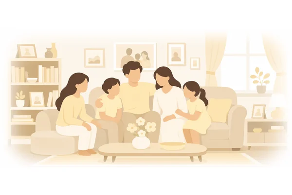 I love my family very much.
