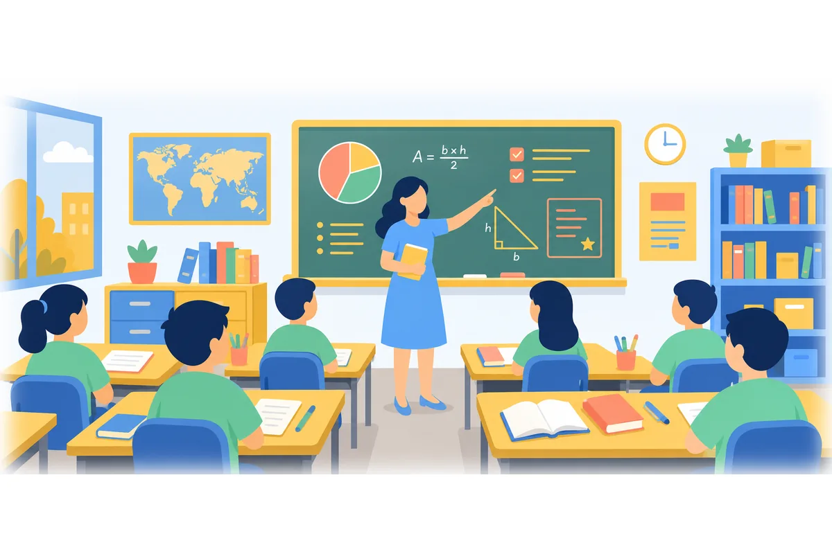 She is an excellent teacher.