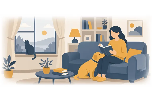 Whereas cats are independent animals, dogs are pack animals that need companionship.