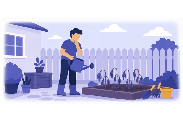 Plants die if they don't get water.