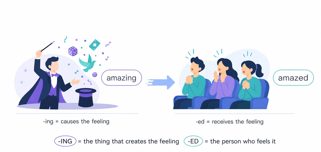 Participle Adjectives -ed / -ing